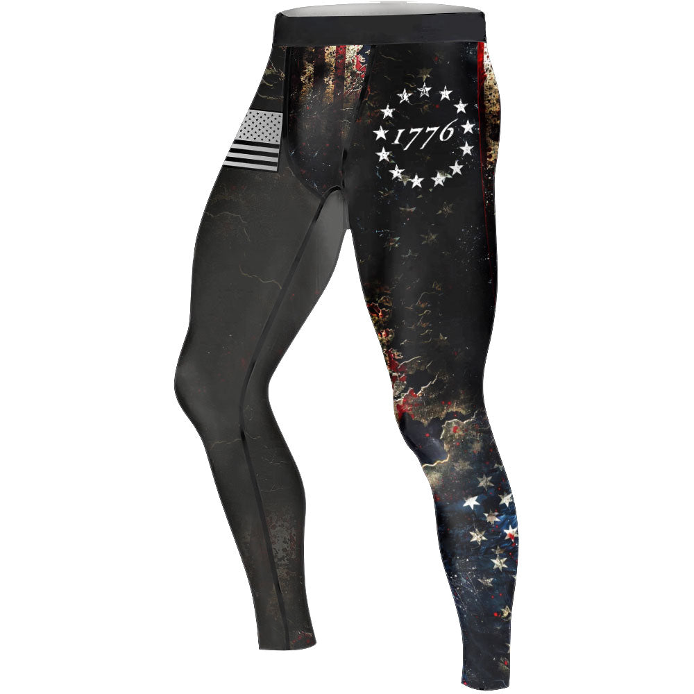 United States 1776 Men's Compression Leggings