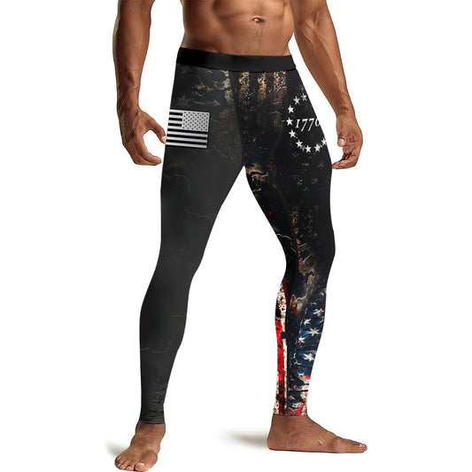 United States 1776 Men's Compression Leggings