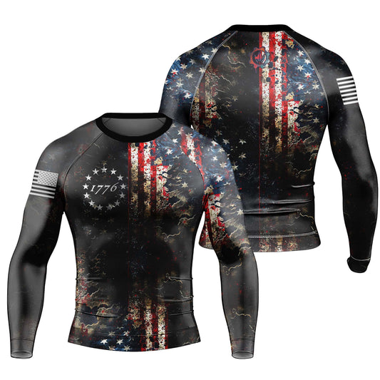 United States 1776 Men's Long Sleeve Rash Guard