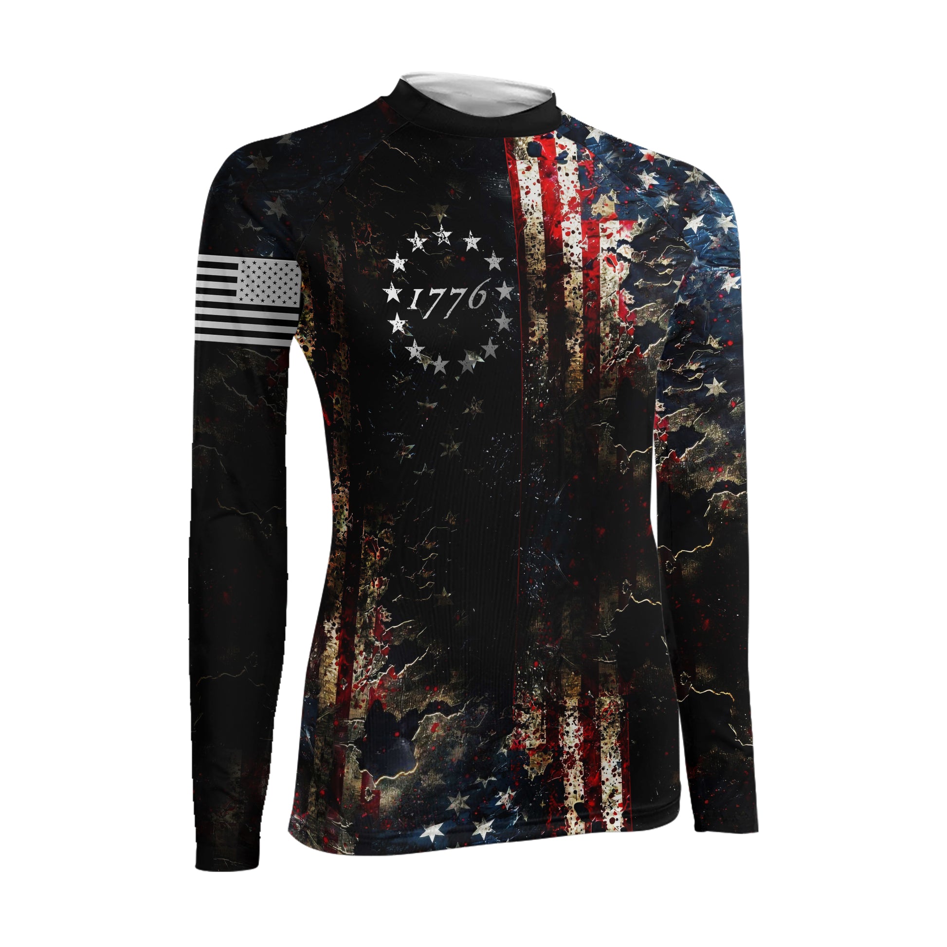 United States 1776 Women's Long Sleeve Rash Guard