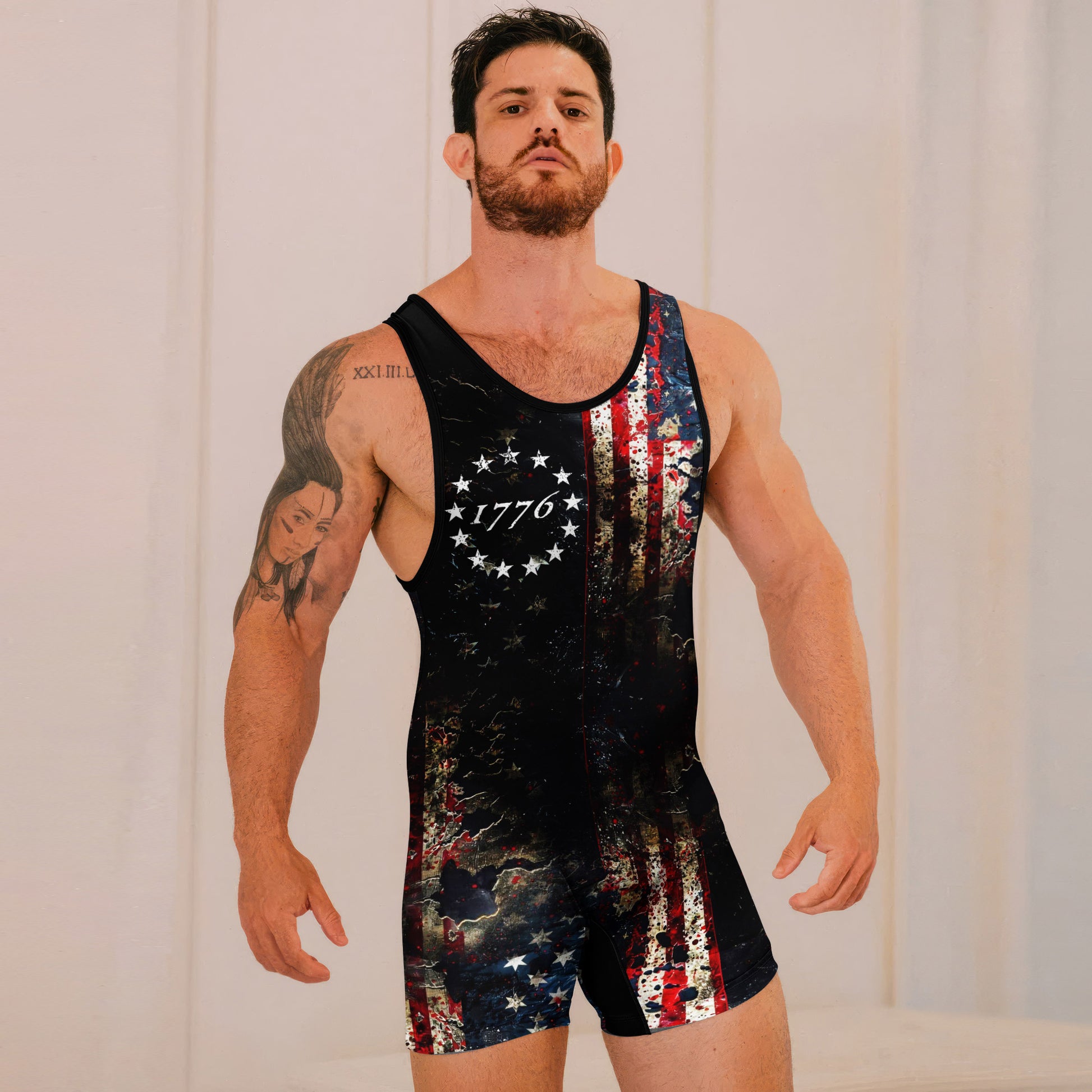 United States 1776 Wrestling Singlets
