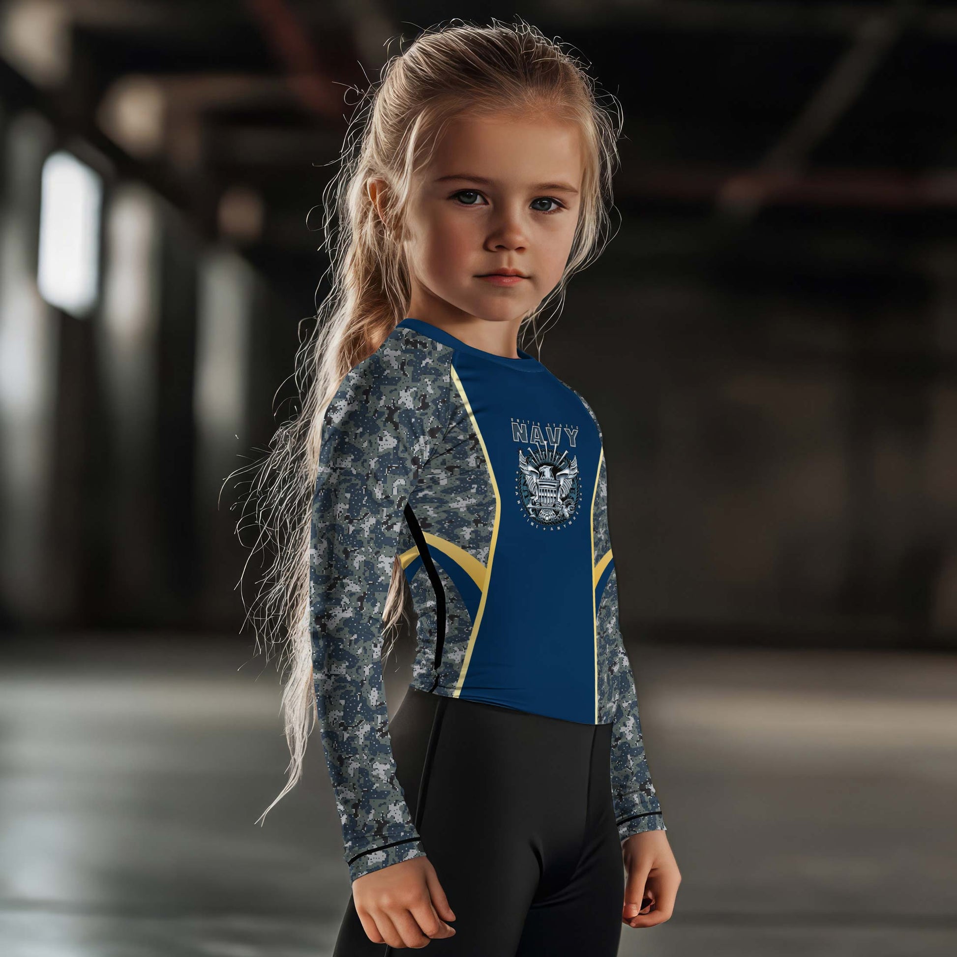 United States Navy Kids Rash Guard