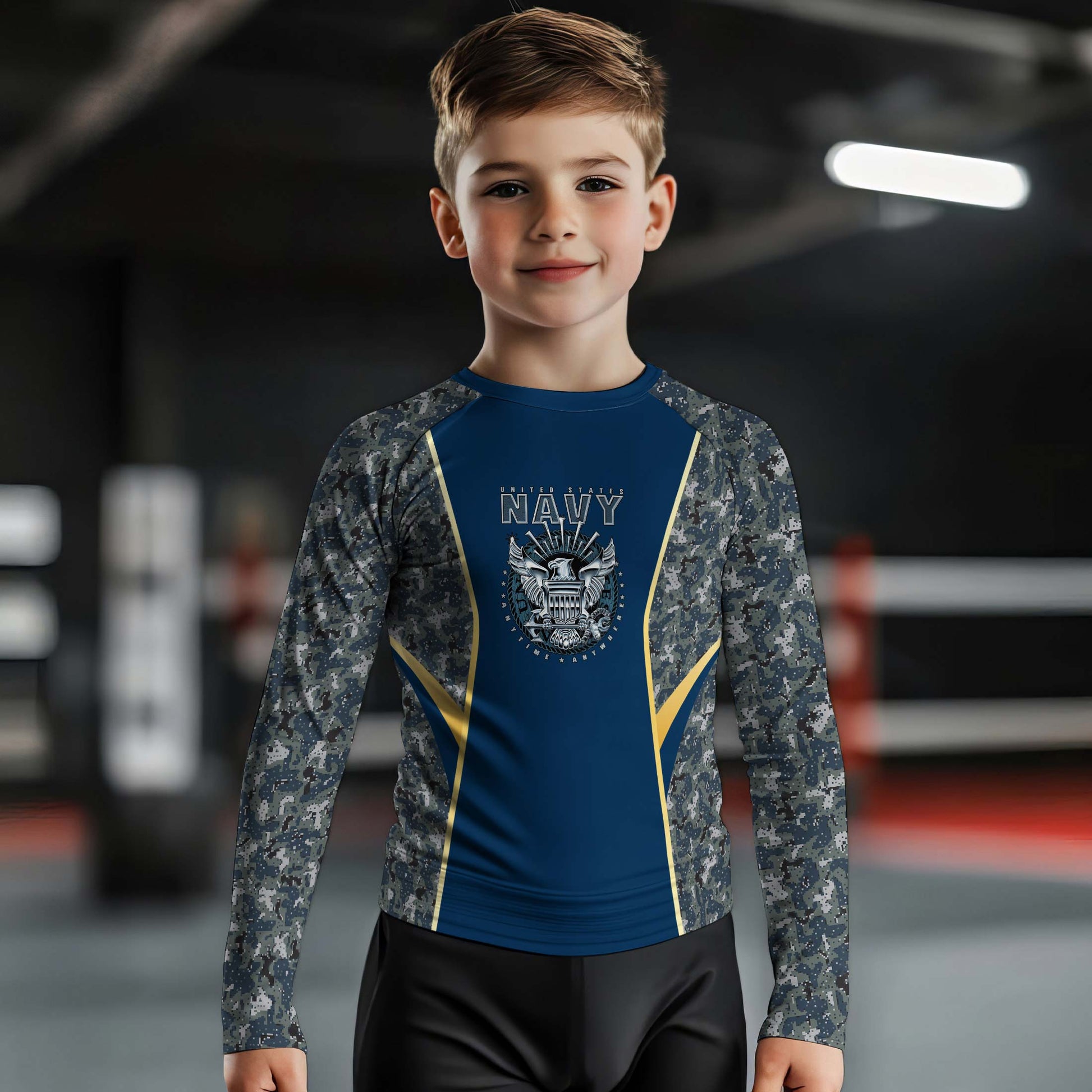 United States Navy Kids Rash Guard