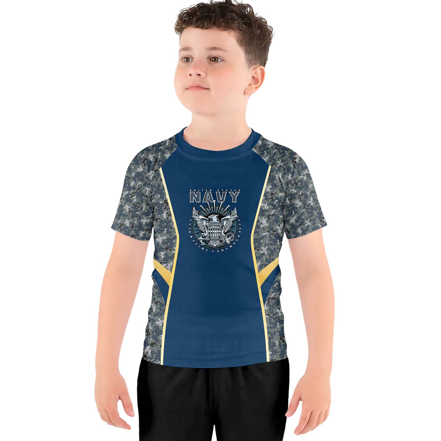 United States Navy Kids Rash Guard