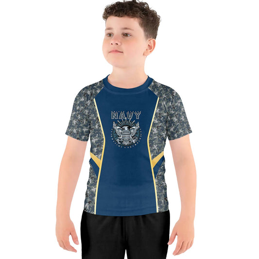 United States Navy Kids Rash Guard