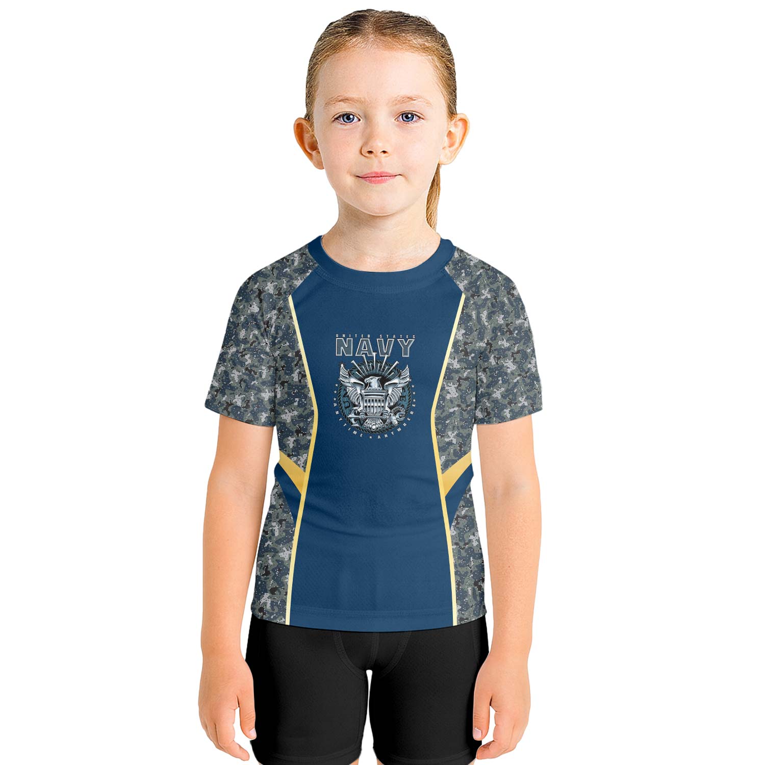 United States Navy Kids Rash Guard