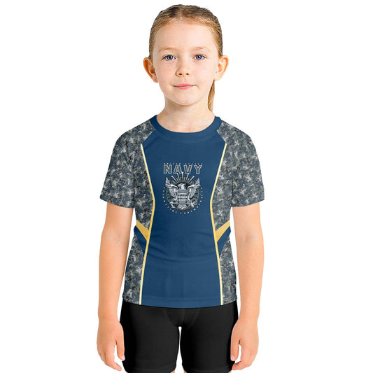 United States Navy Kids Rash Guard
