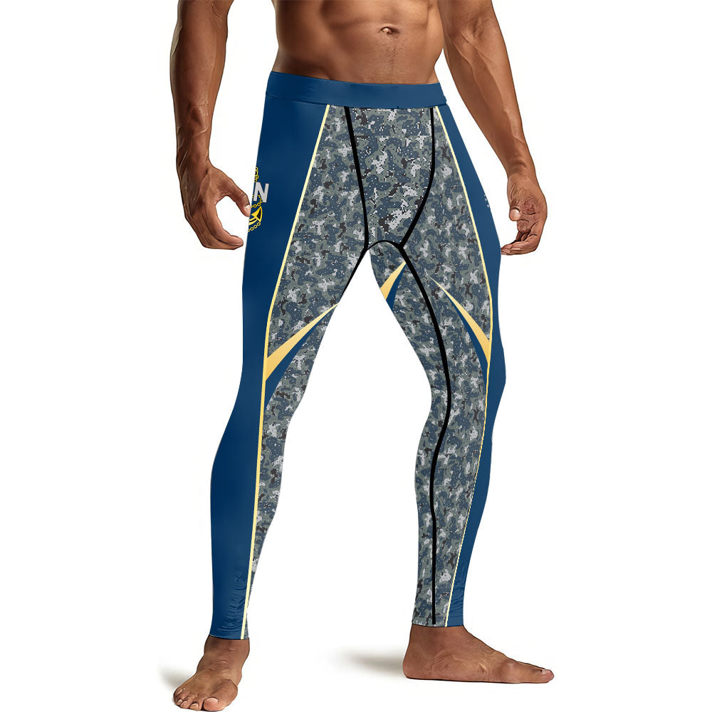 United States Navy Men's Compression Leggings