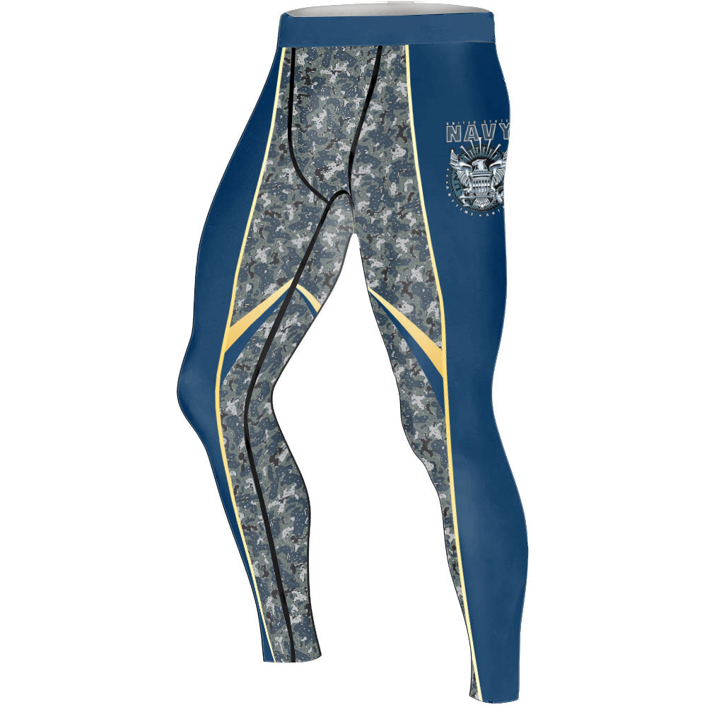 United States Navy Men's Compression Leggings