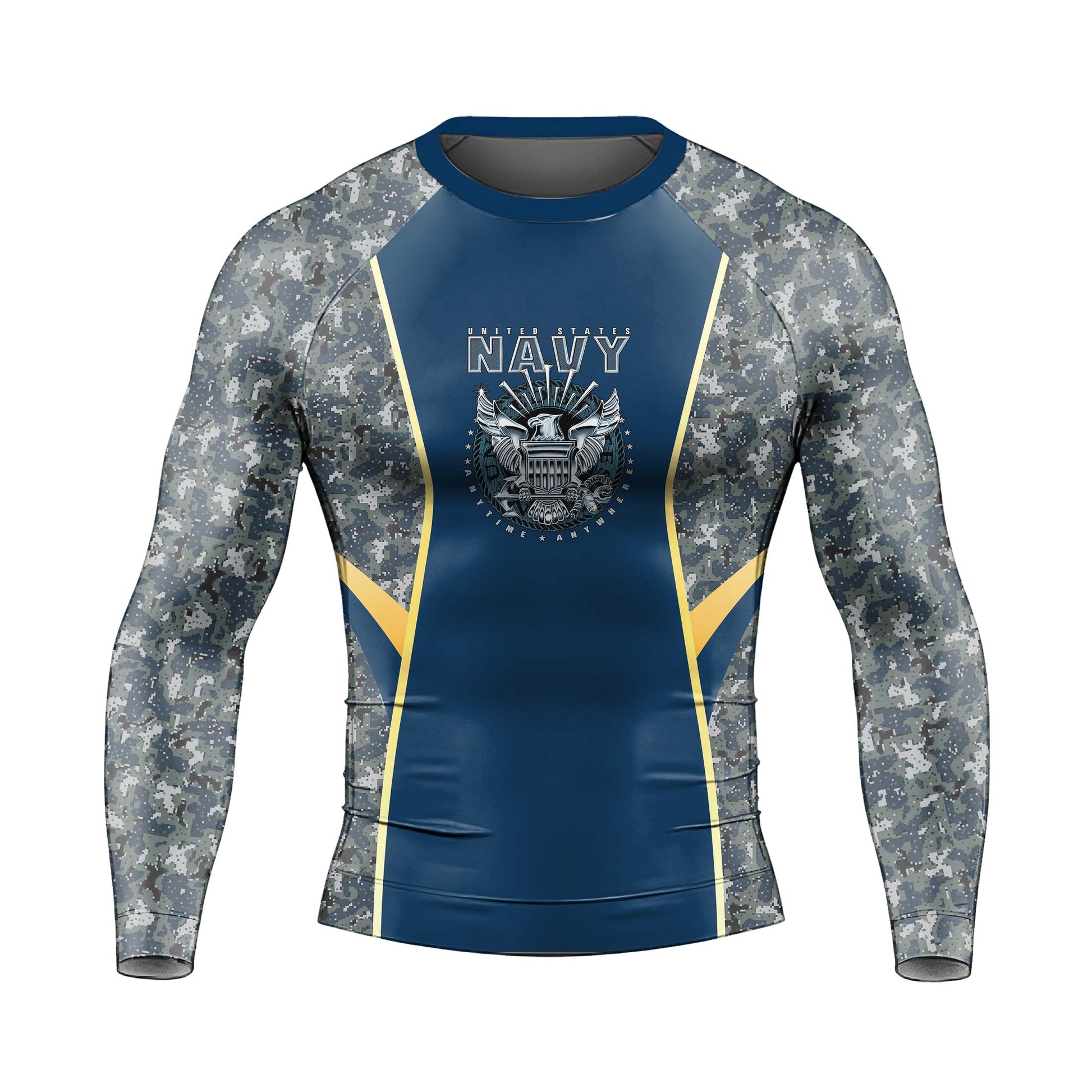 United States Navy Men's Long Sleeve Rash Guard