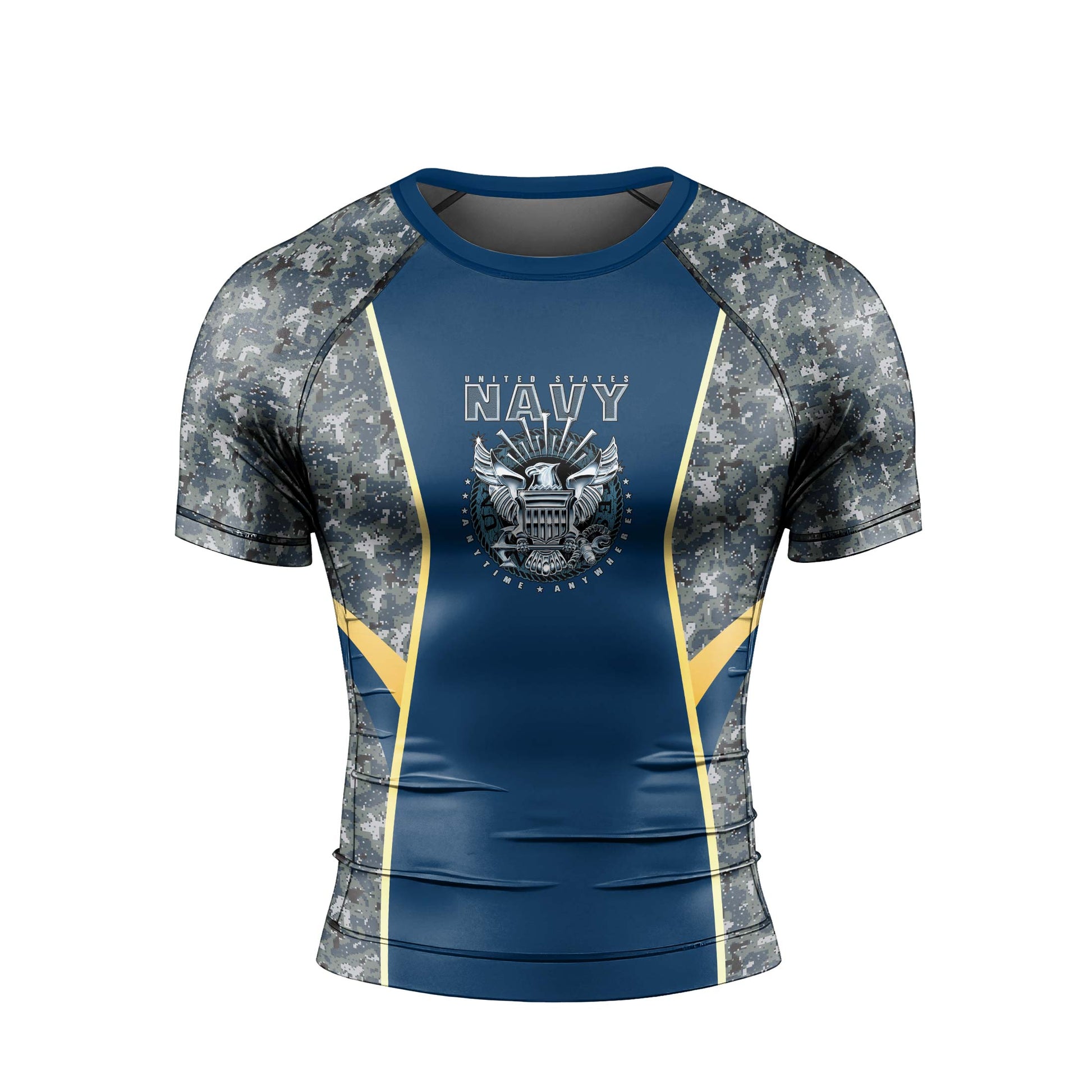 United States Navy Men's Short Sleeve Rash Guard