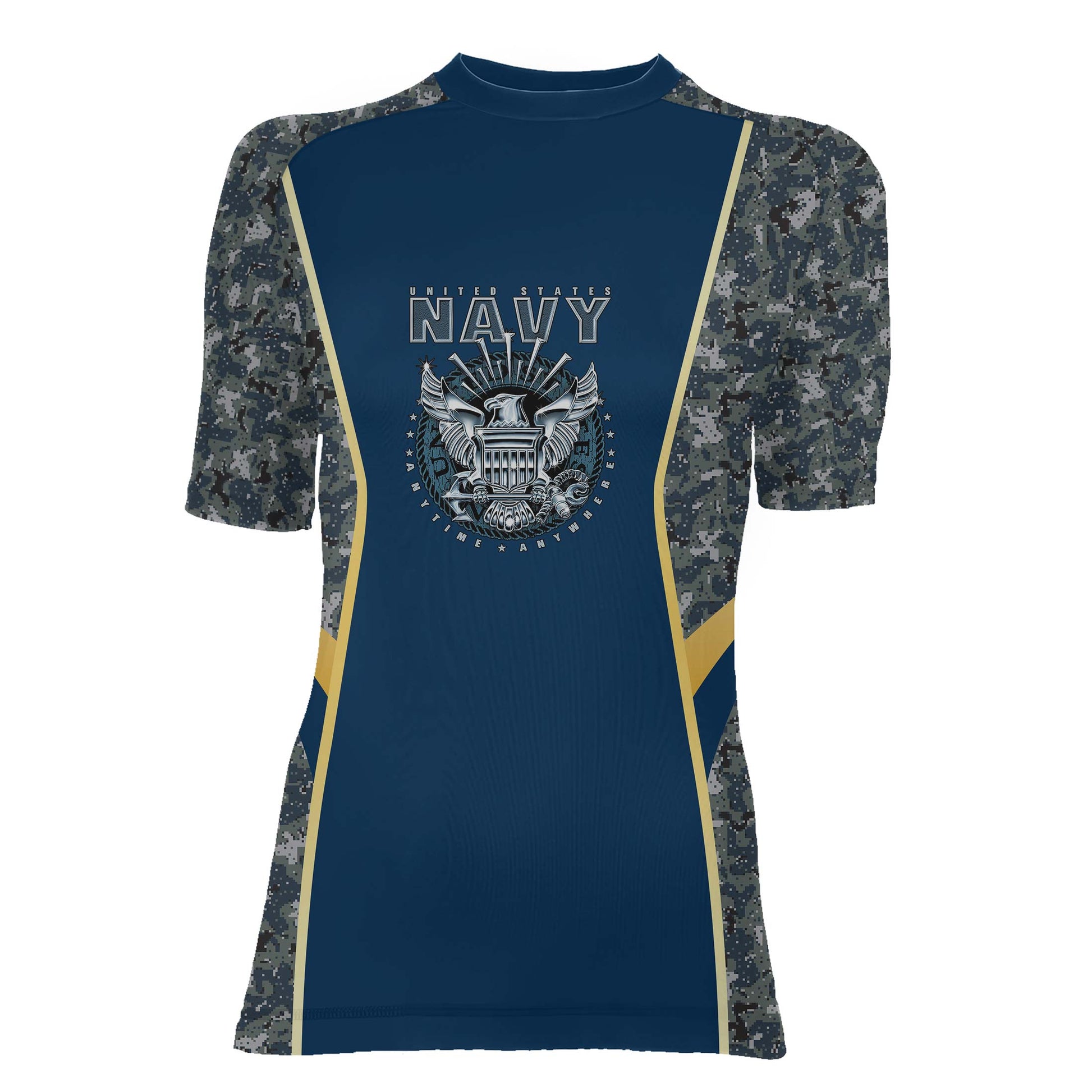 United States Navy Women's Short Sleeve Rash Guard
