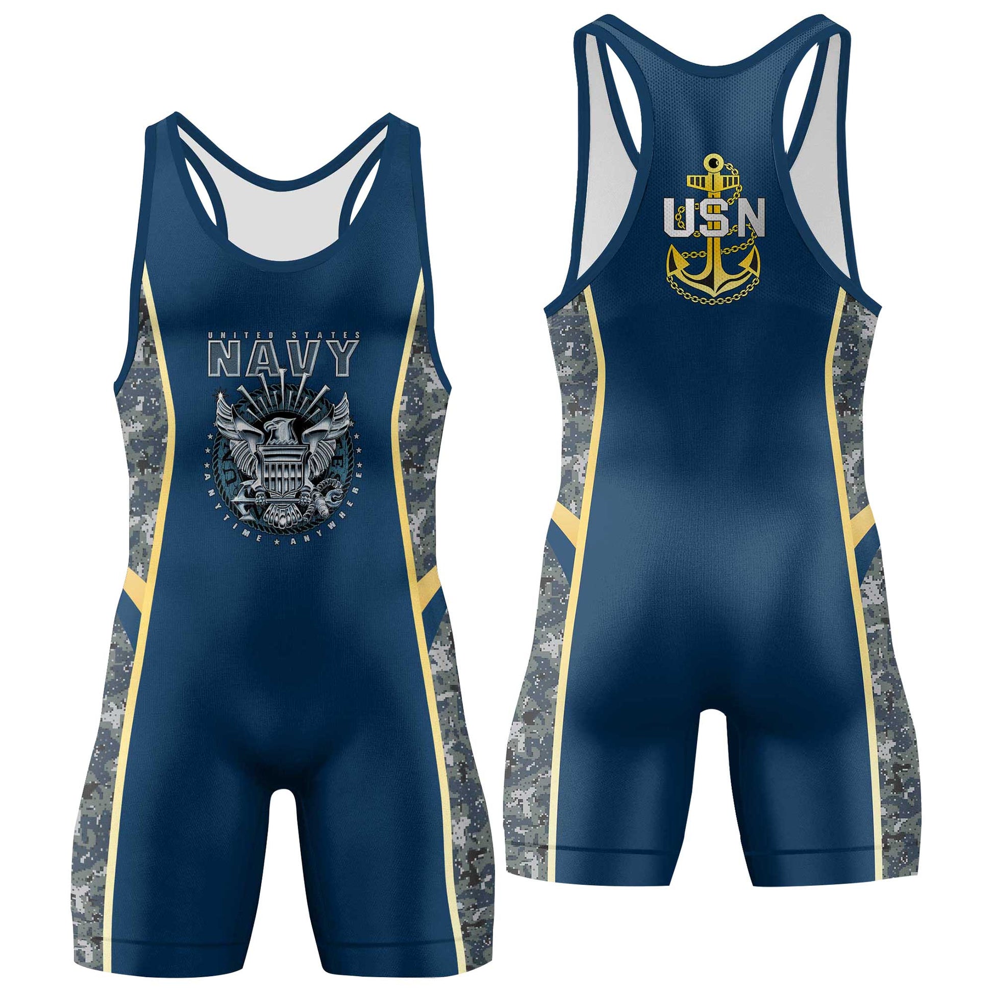 United States Navy Wrestling Singlets