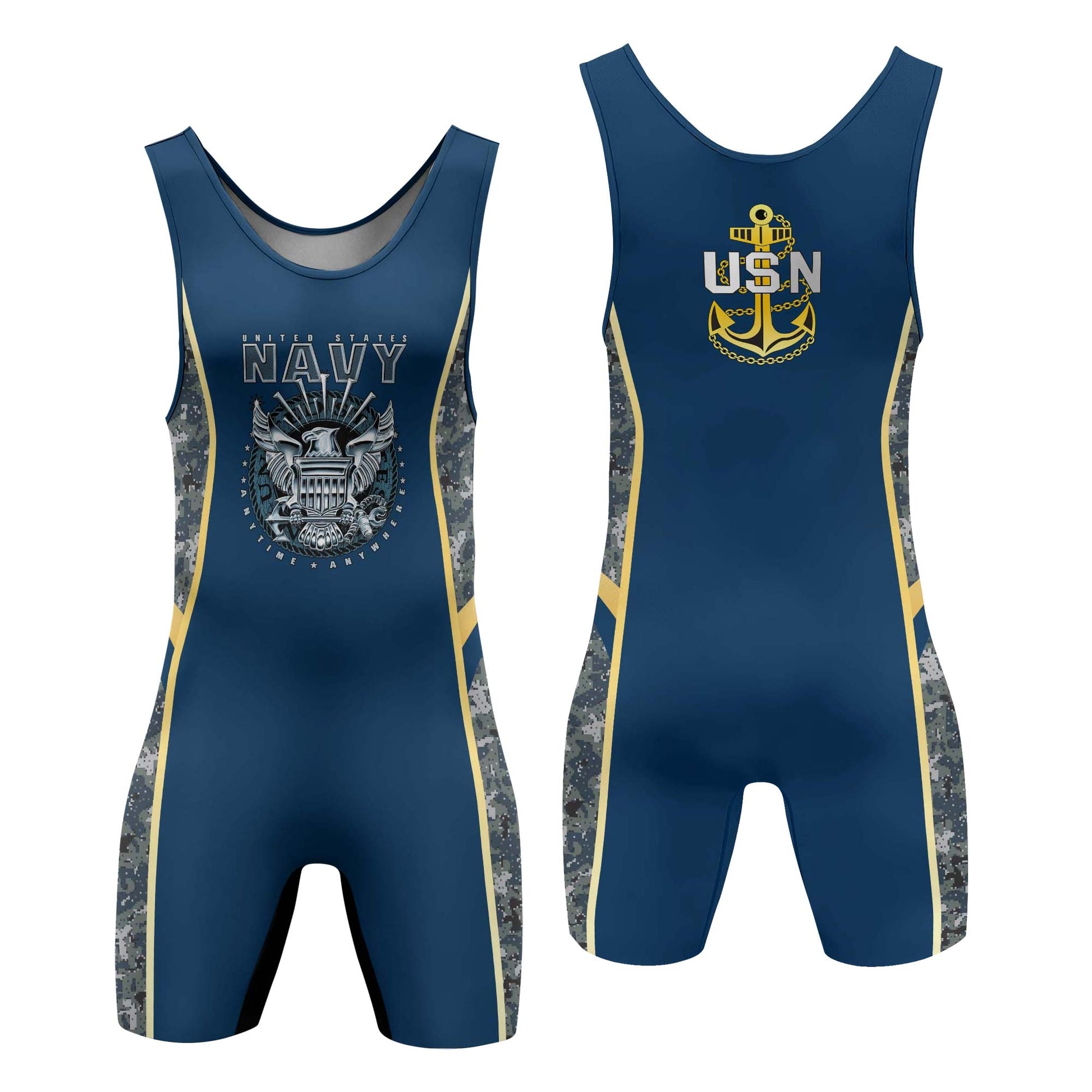 United States Navy Wrestling Singlets