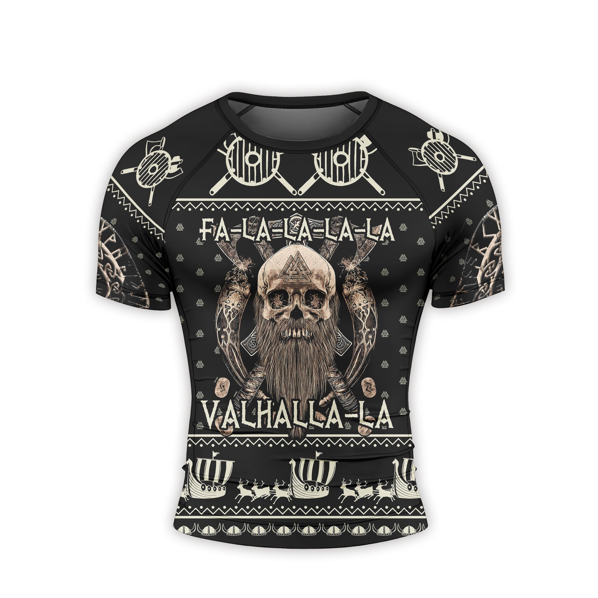 Valhalla Falalala Men's Short Sleeve Rash Guard
