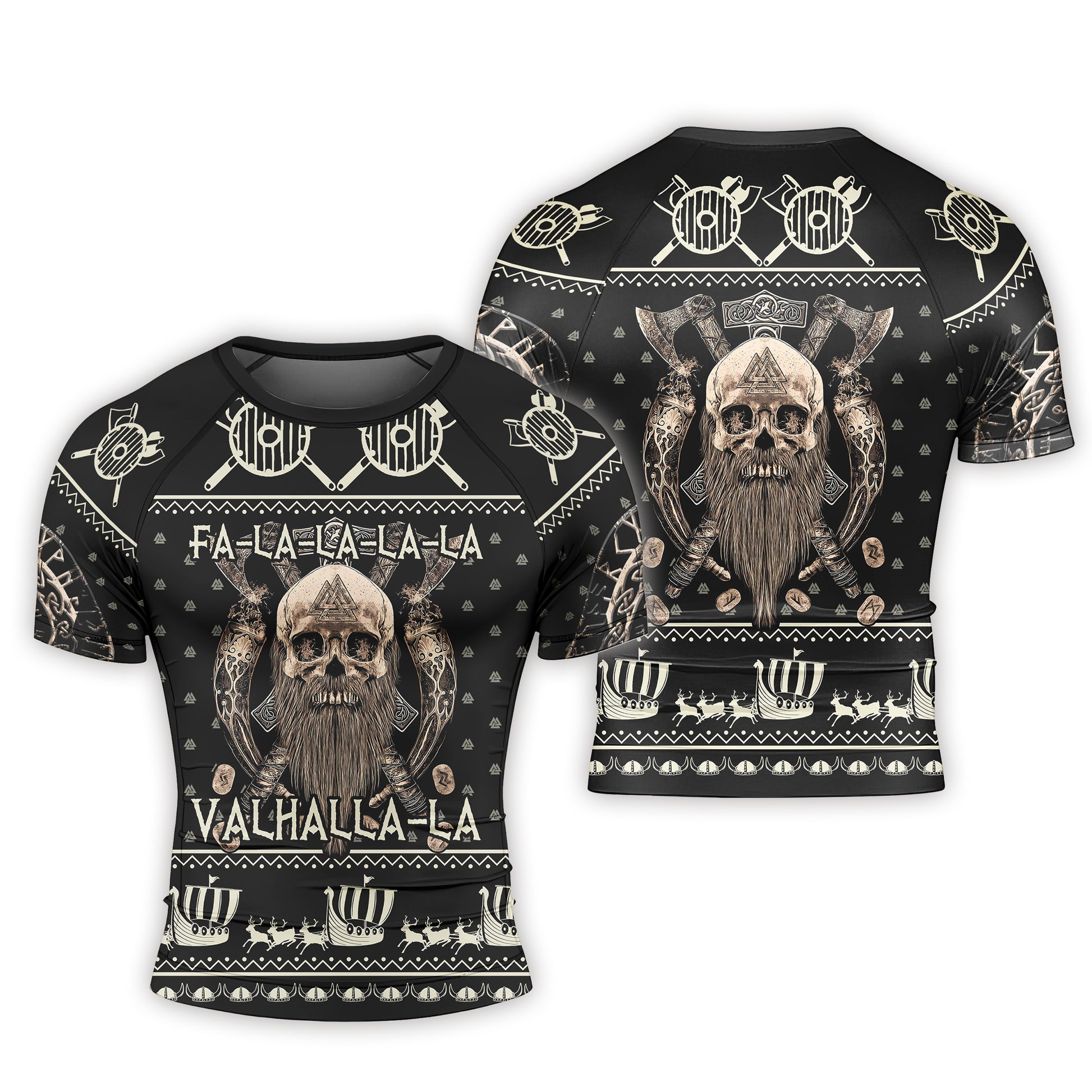 Valhalla Falalala Men's Short Sleeve Rash Guard