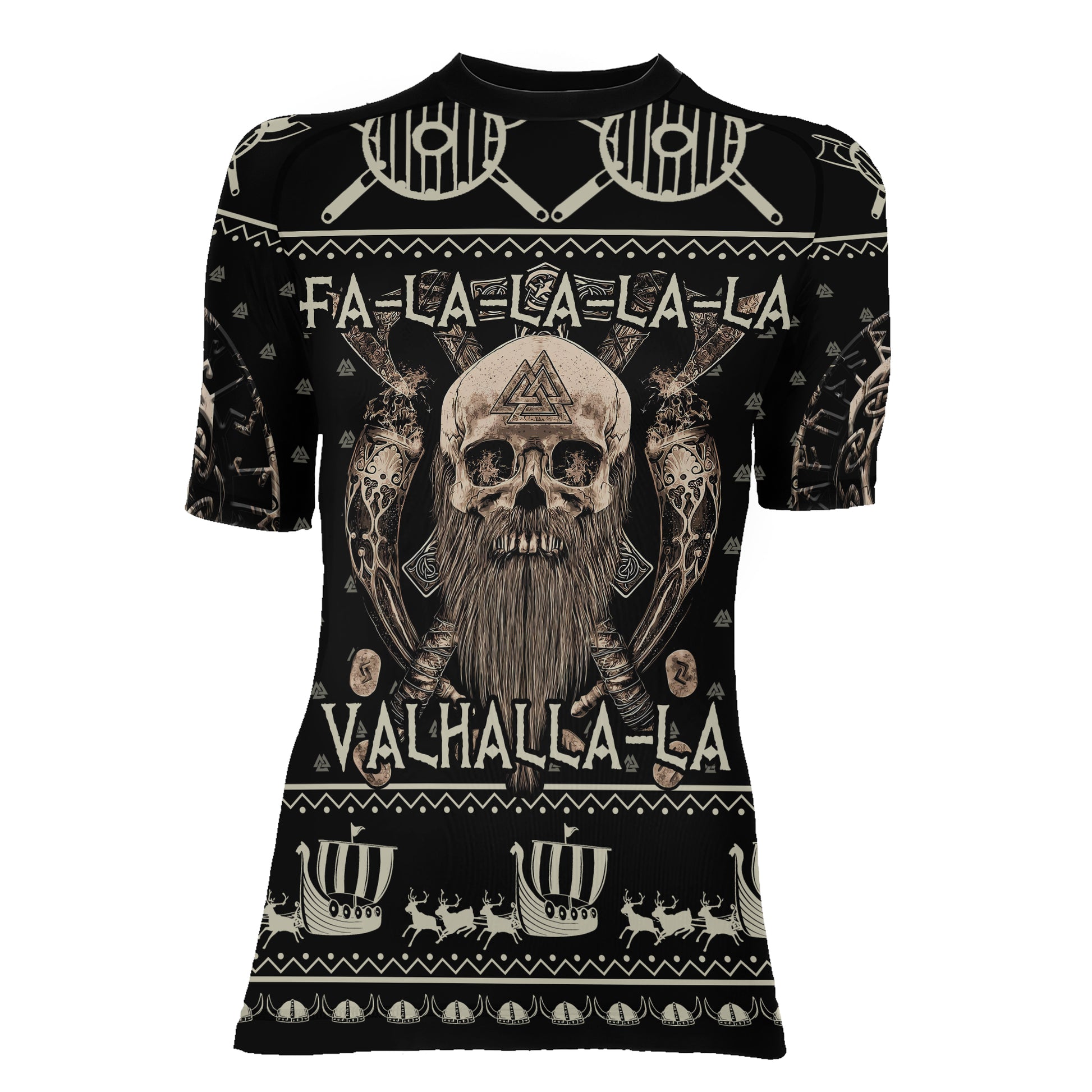 Valhalla Falalala Women's Short Sleeve Rash Guard
