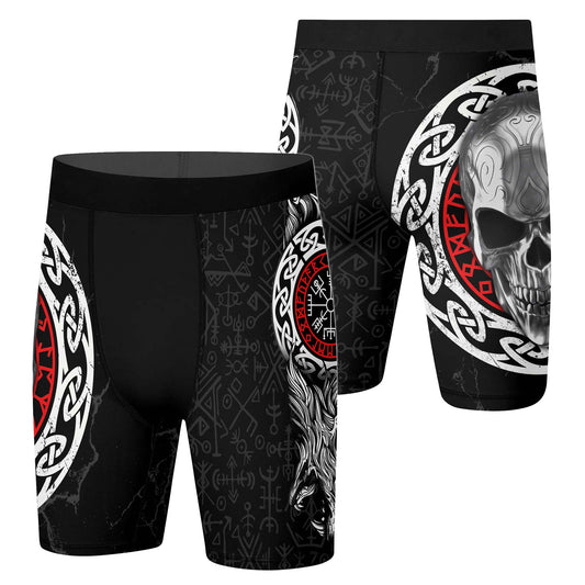 Vegvisir Skull Compression Shorts