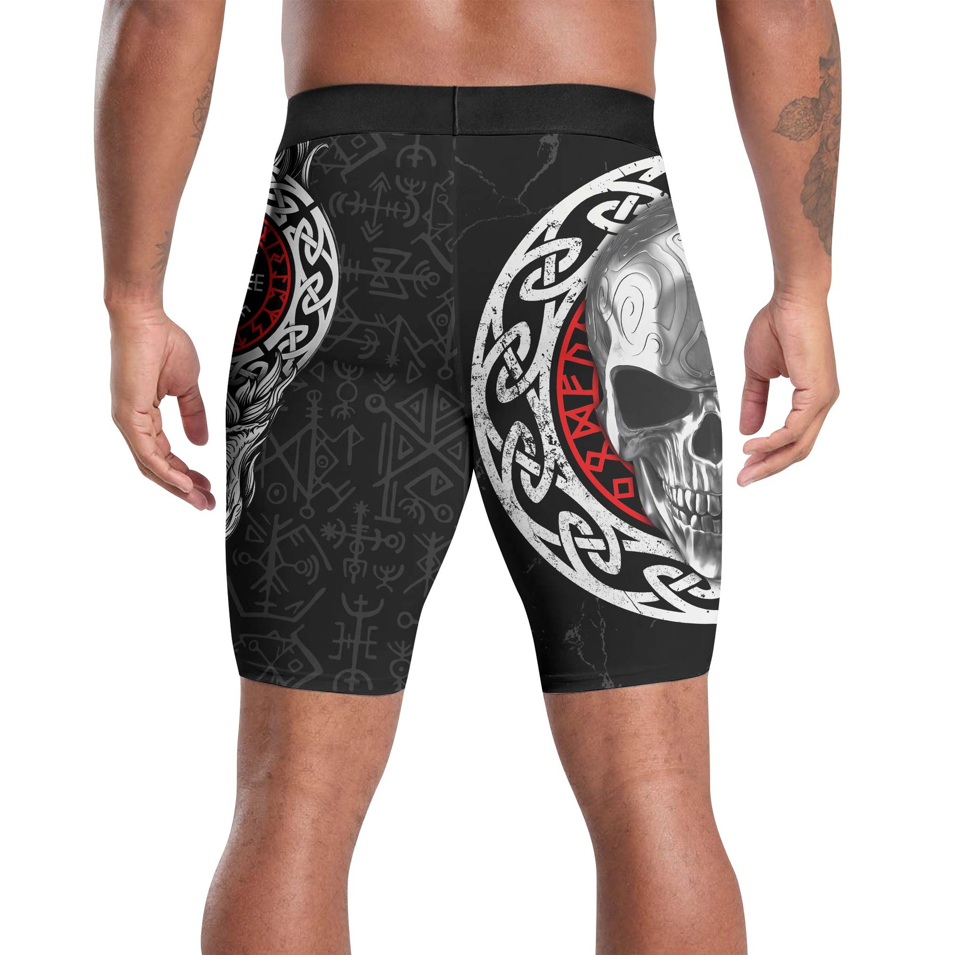 Vegvisir Skull Compression Shorts