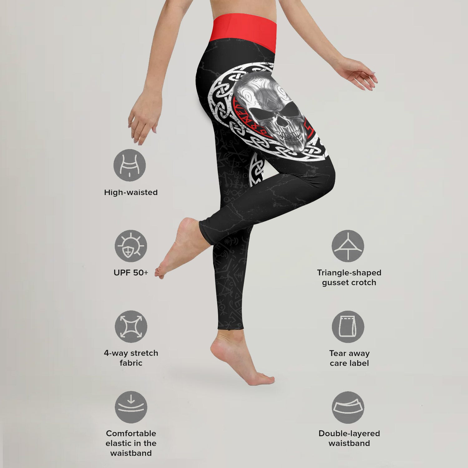 Vegvisir Skull Leggings