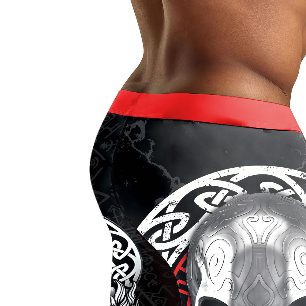 Vegvisir Skull Men's Compression Leggings