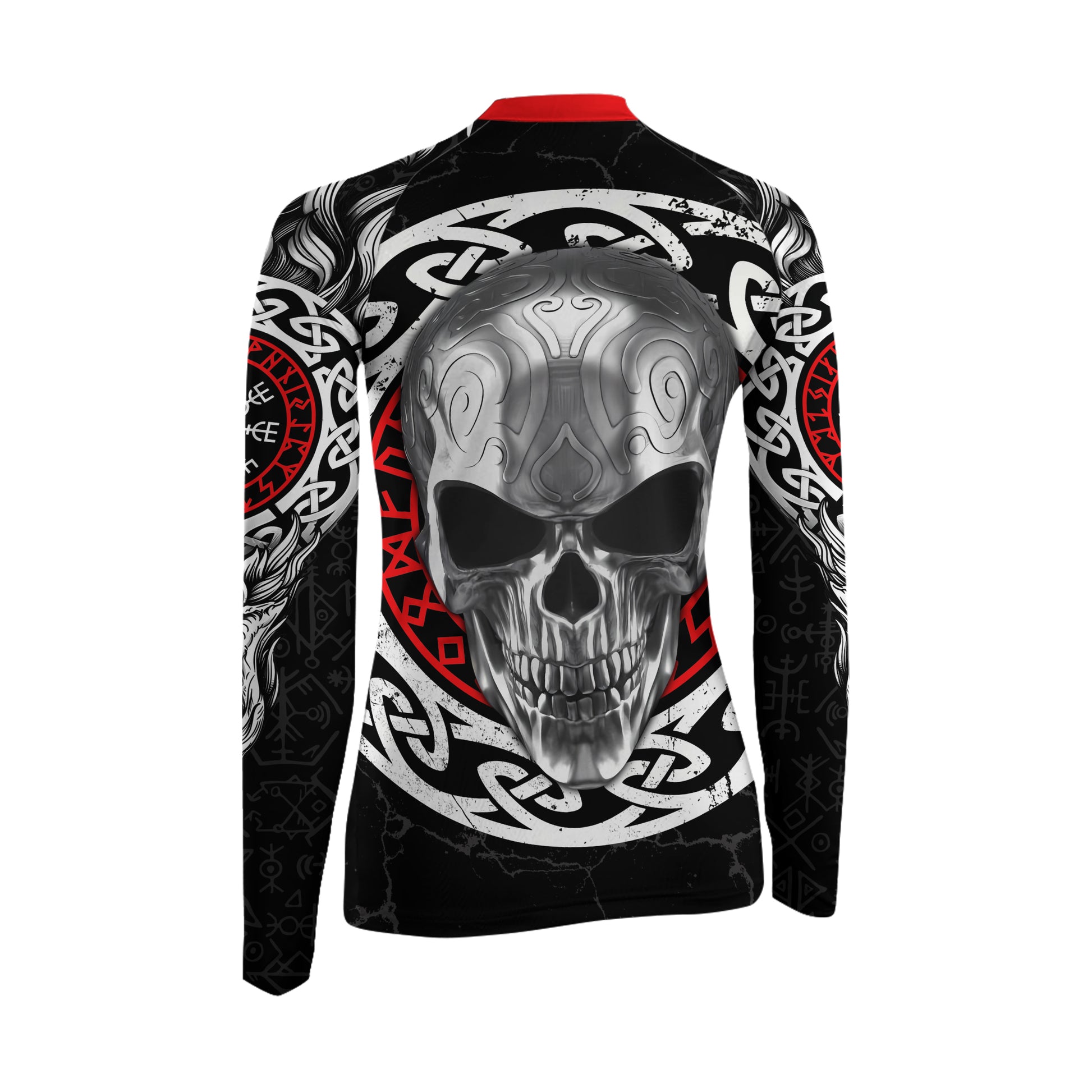 Vegvisir Skull Women's Long Sleeve Rash Guard
