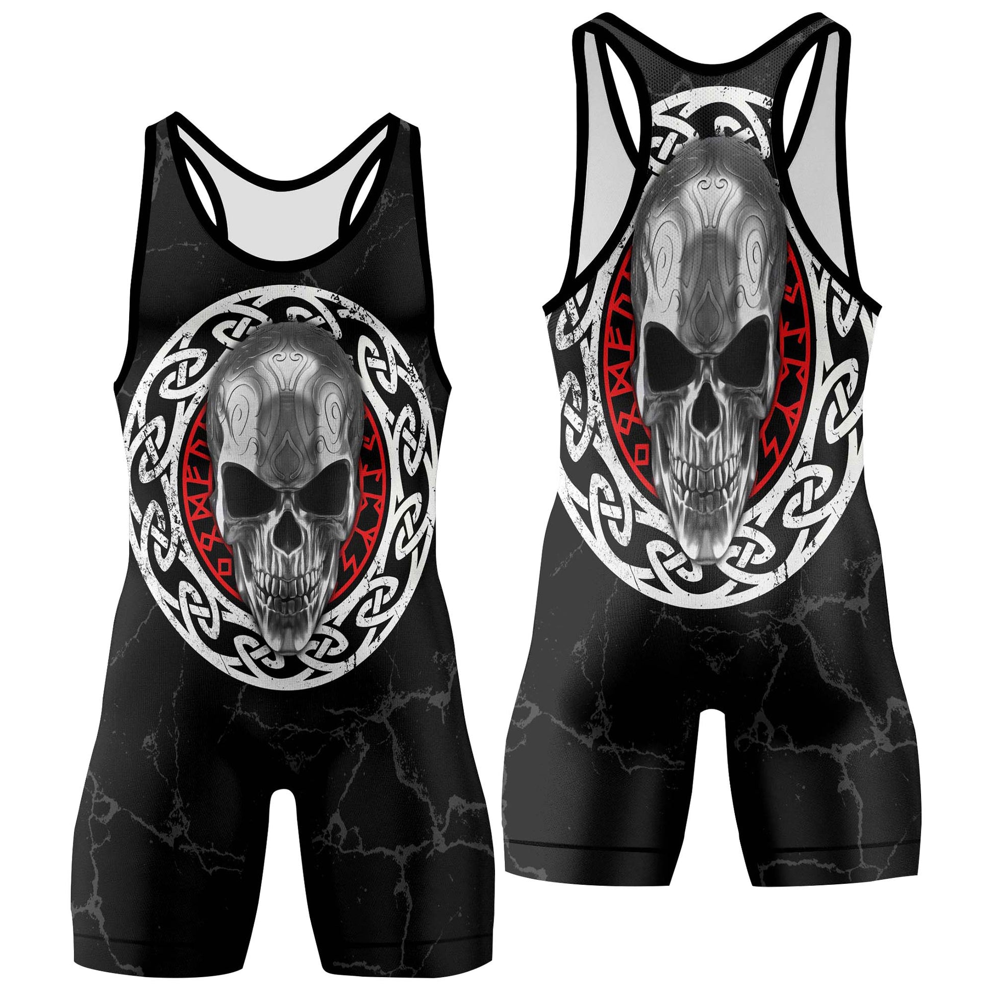Vegvisir Skull Wrestling Singlets