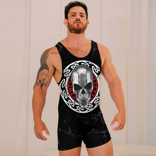Vegvisir Skull Wrestling Singlets