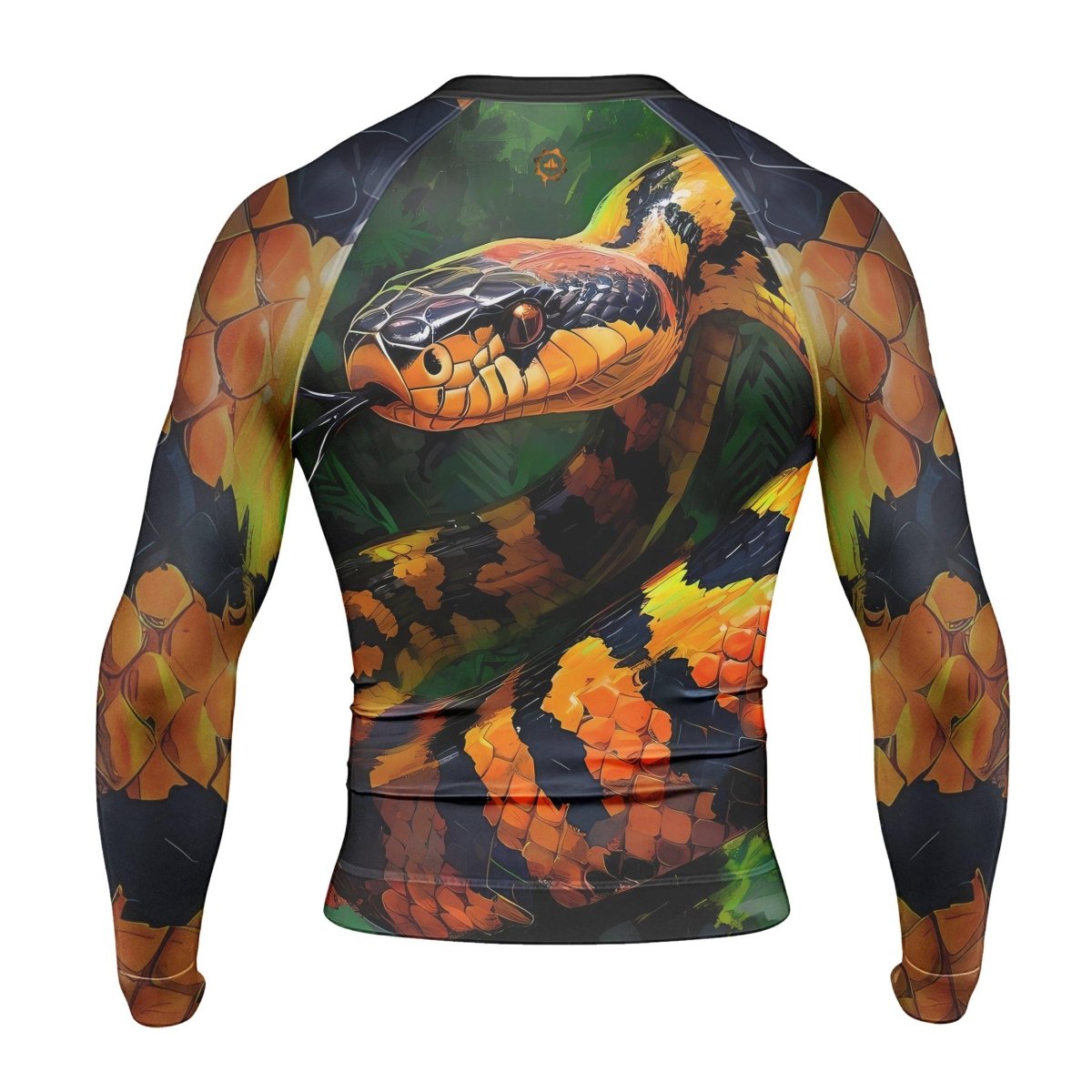 Venomous Snake Men's Long Sleeve Rash Guard - BattleFitGear