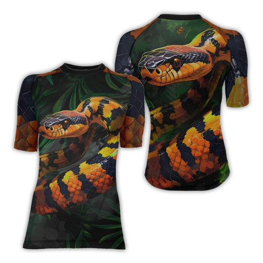 Venomous Snake Women's Short Sleeve Rash Guard - BattleFitGear