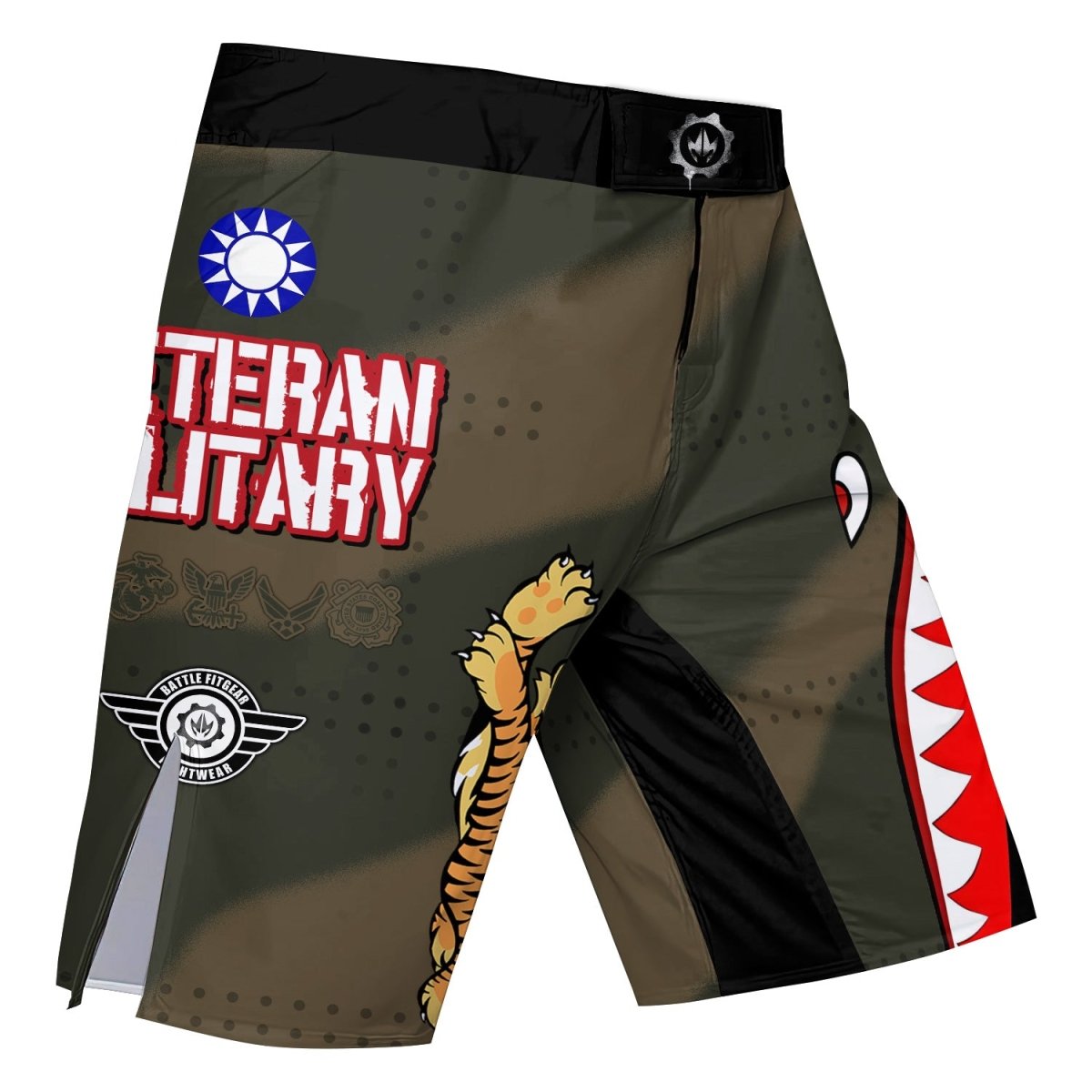 Veteran Airforce Flying Tiger Fight Shorts - BattleFitGear