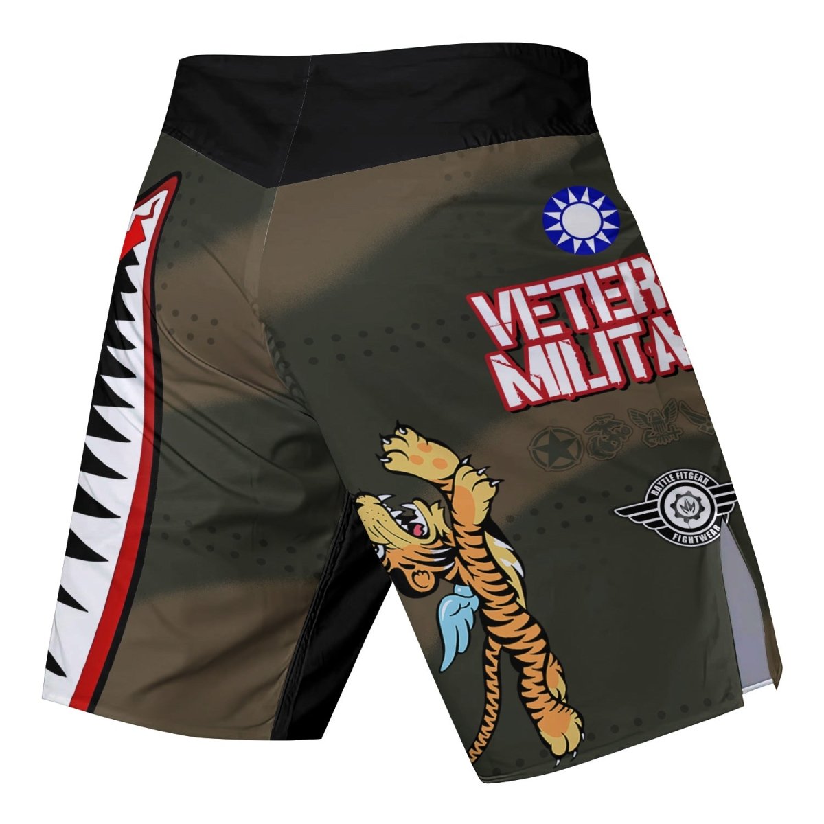 Veteran Airforce Flying Tiger Fight Shorts - BattleFitGear