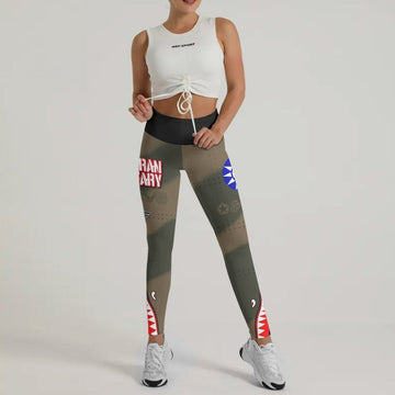 Veteran Airforce Flying Tiger Leggings - BattleFitGear