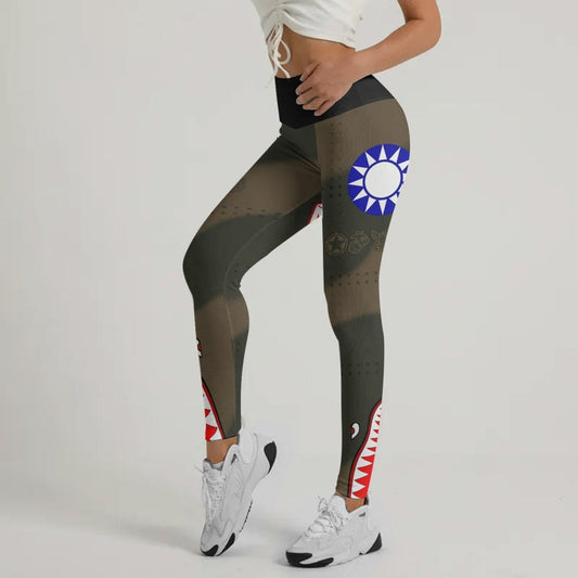 Veteran Airforce Flying Tiger Leggings - BattleFitGear