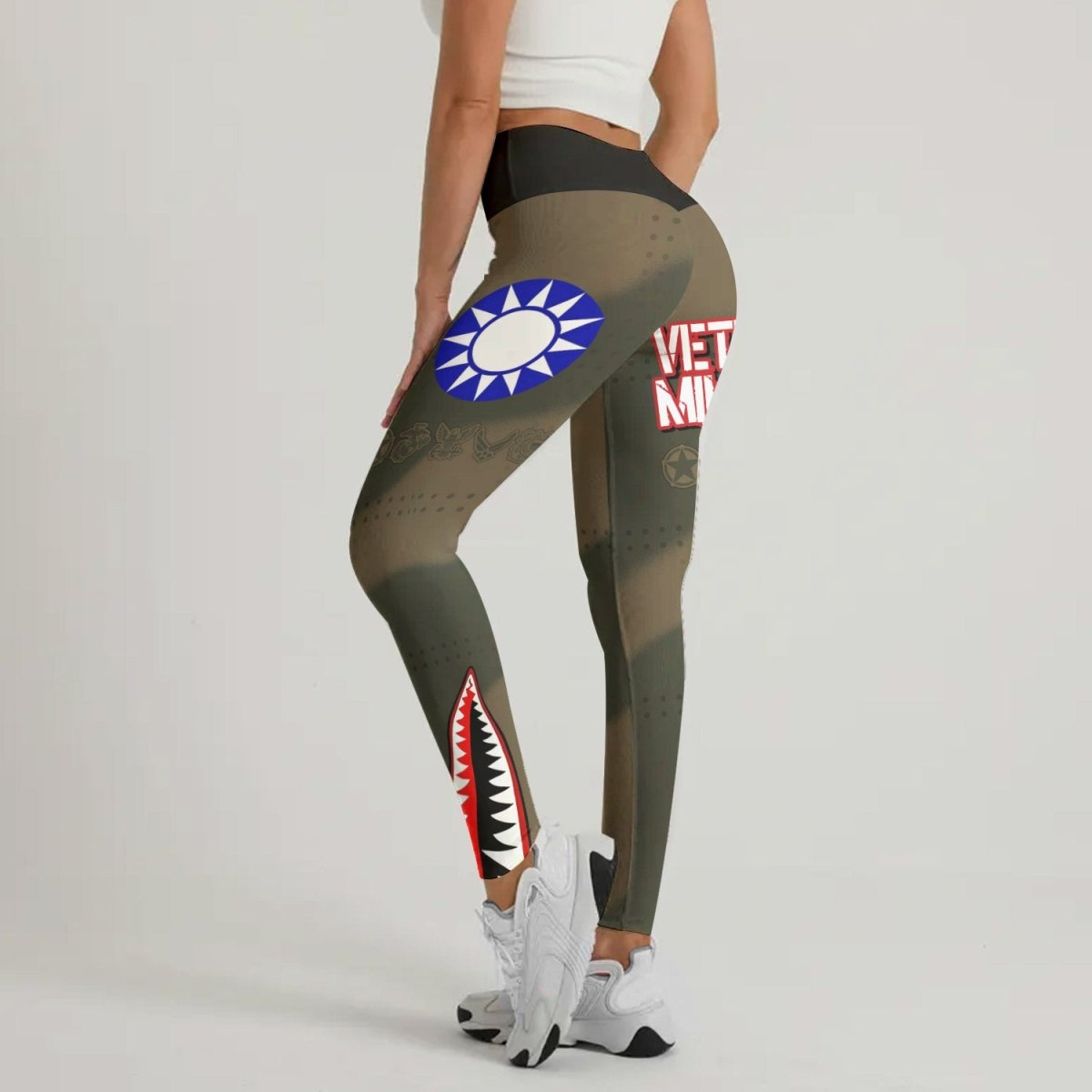 Veteran Airforce Flying Tiger Leggings - BattleFitGear