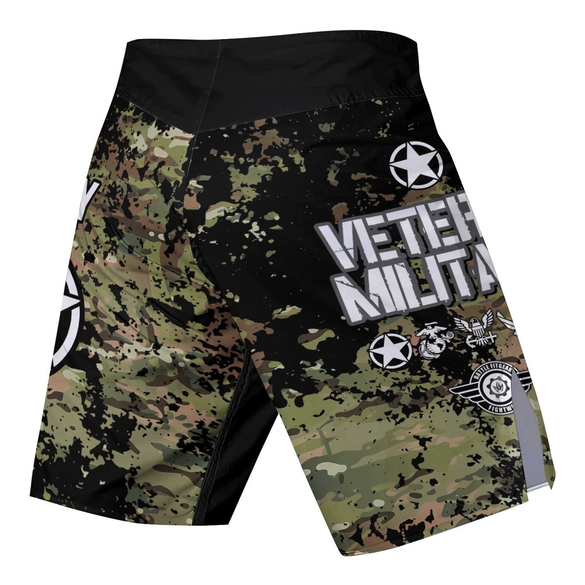 Veteran Army Camouflage Fight Shorts - BattleFitGear