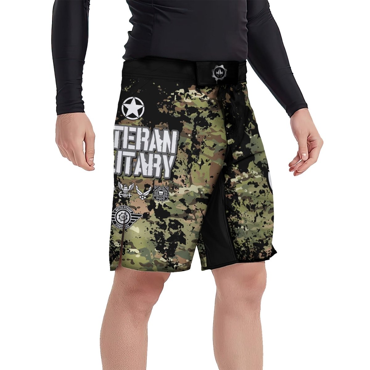 Veteran Army Camouflage Fight Shorts - BattleFitGear