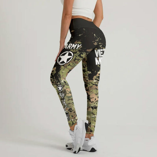 Veteran Army Camouflage Leggings - BattleFitGear