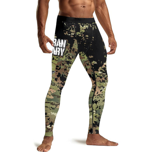 Veteran Army Camouflage Men's Compression Leggings - BattleFitGear