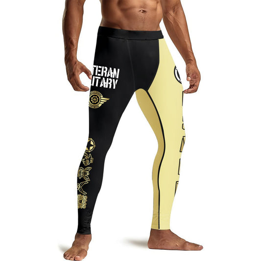 Veteran Army Football Men's Compression Leggings - BattleFitGear