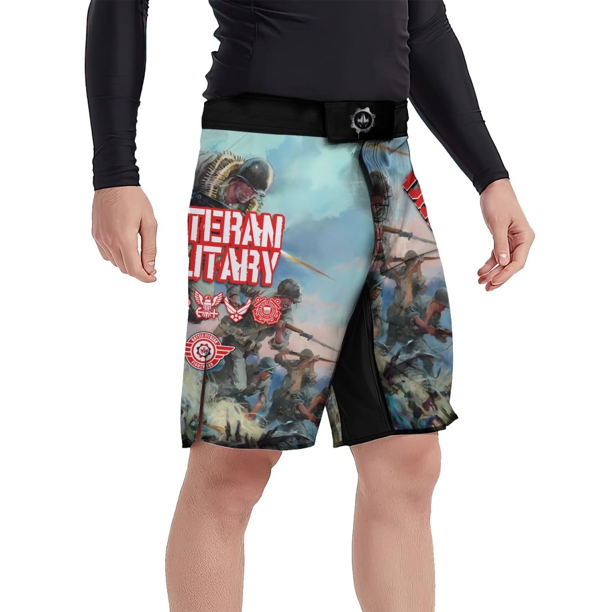 Veteran Bloody Ridge Fight Shorts - BattleFitGear