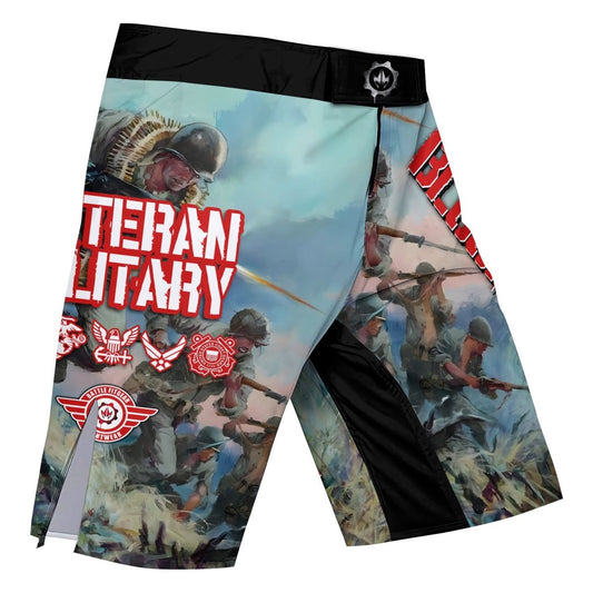 Veteran Bloody Ridge Fight Shorts - BattleFitGear