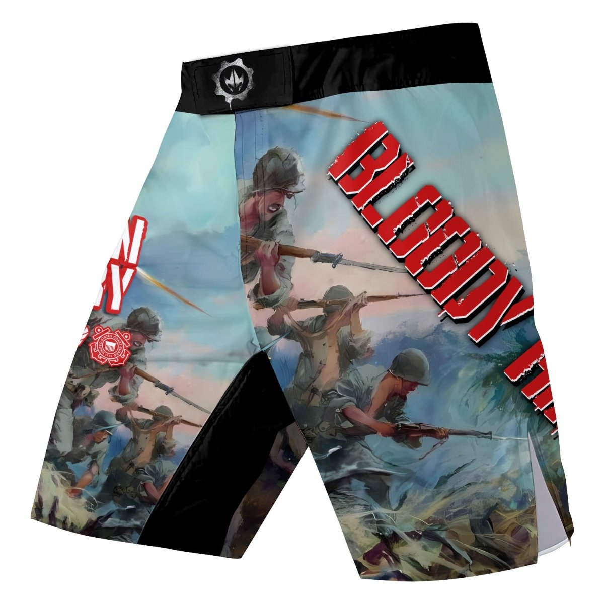 Veteran Bloody Ridge Fight Shorts - BattleFitGear