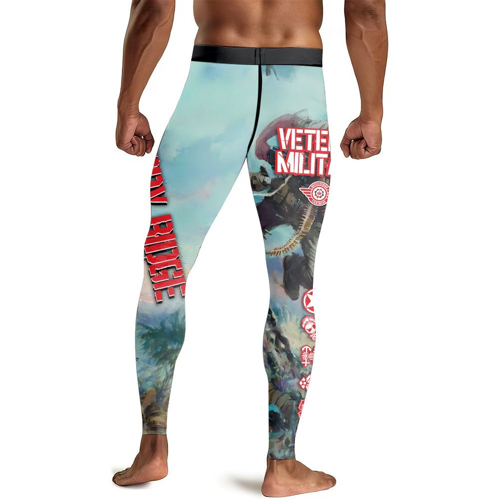 Veteran Bloody Ridge Men's Compression Leggings - BattleFitGear