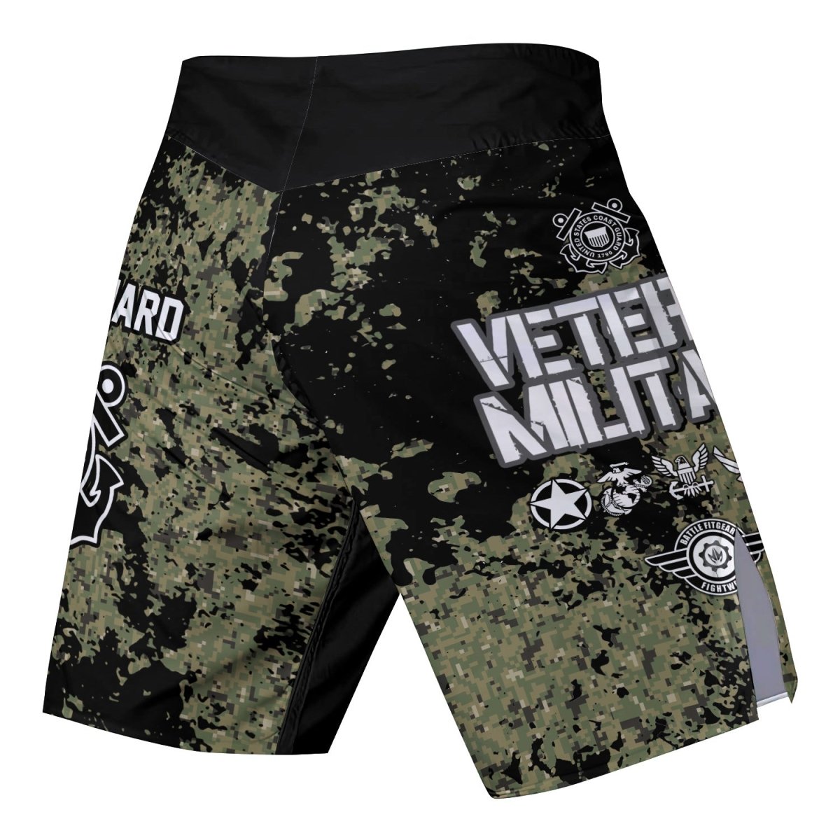 Veteran Coast Guard Camouflage Fight Shorts - BattleFitGear