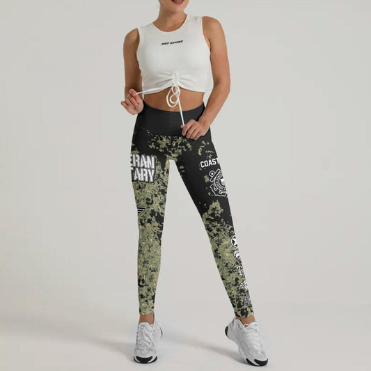 Veteran Coast Guard Camouflage Leggings - BattleFitGear