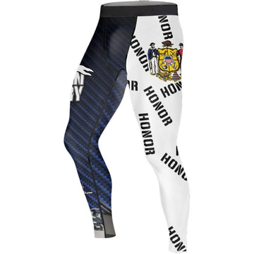 Veteran Military Honor Men's Compression Leggings - BattleFitGear