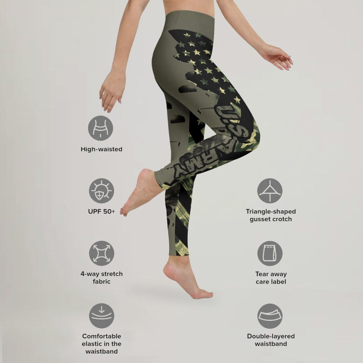 Veteran Military Parachutist Leggings - BattleFitGear