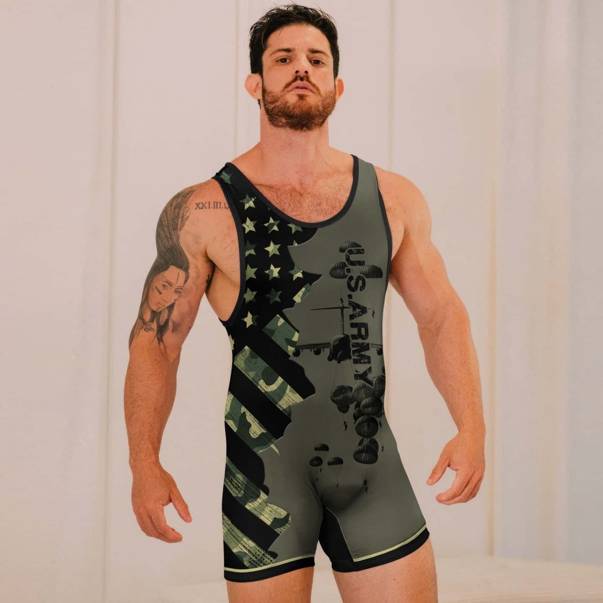 Veteran Military Parachutist Wrestling Singlets - BattleFitGear