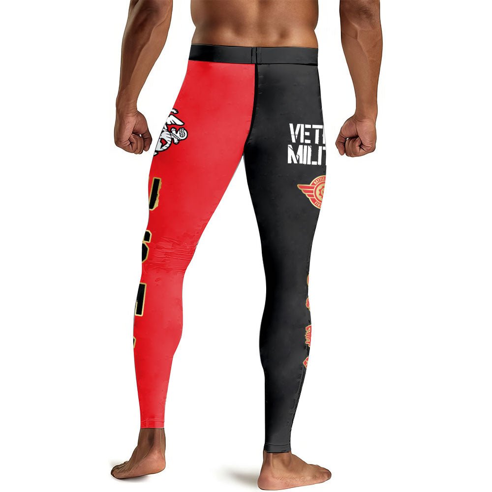 Veteran Military USMC Men's Compression Leggings - BattleFitGear